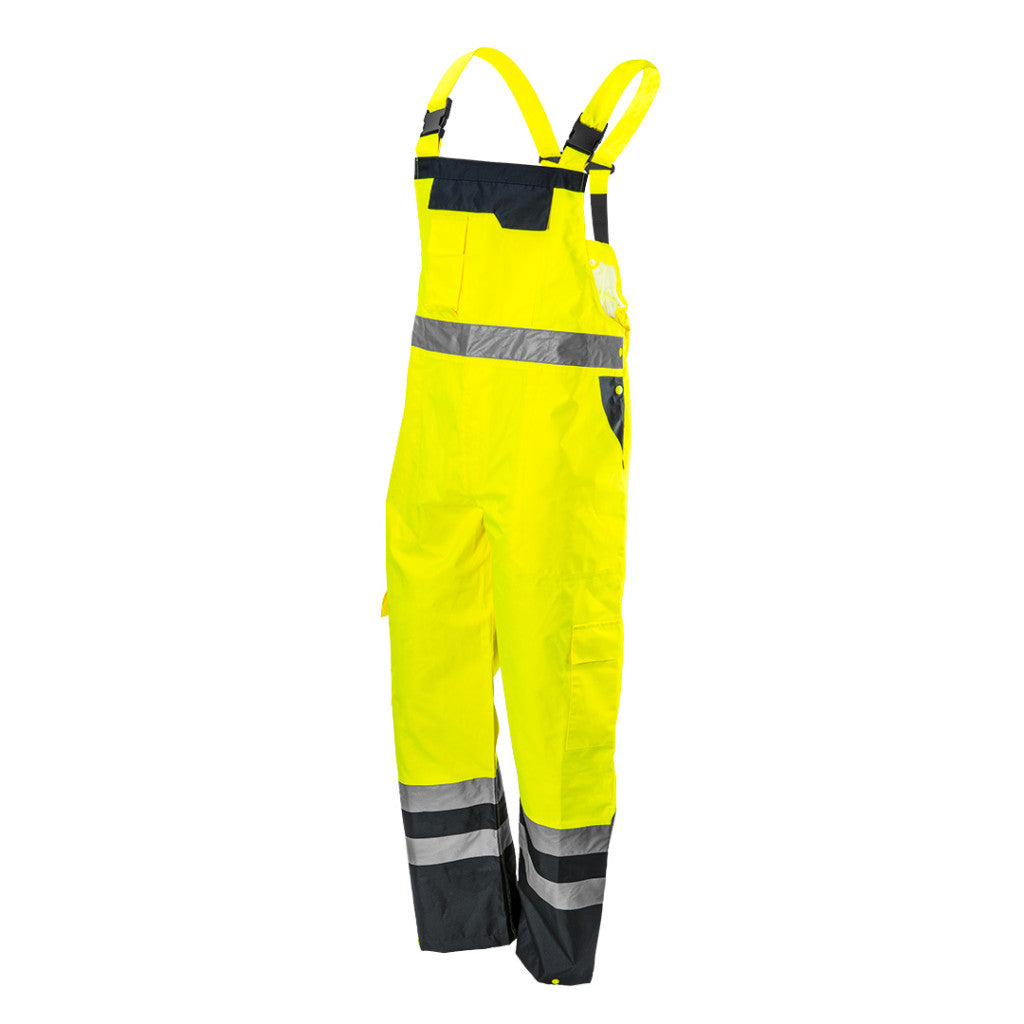 NEO TOOLS Láthatósági kantáros munkanadrág, sárga, M 81-775-M