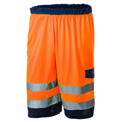 NEO TOOLS LÁTHATÓSÁGI HÁLÓS RÖVIDNADRÁG, NARANCSSÁRGA, S 81-783-S