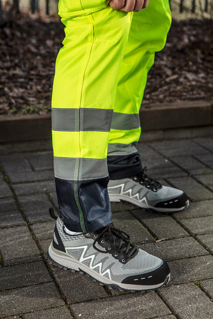 NEO TOOLS Láthatósági Munkásnadrág, VISIBILITY, 60% pamut, 40% polyester, 260 gsm, citromsárga, S 81-792-S
