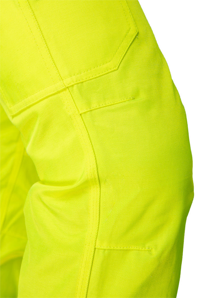 NEO TOOLS Láthatósági Munkásnadrág, VISIBILITY, 60% pamut, 40% polyester, 260 gsm, citromsárga, S 81-792-S
