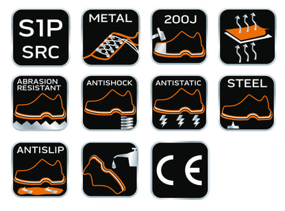 NEO TOOLS Munkavédelmi bakancs, velúrbőr, CE, 40, S1P SRA 82-041