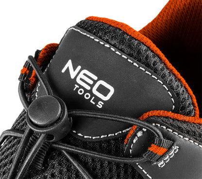 NEO TOOLS Munkavédelmi cipő, nyitott, S1 SRA, fémmentes, kompozit lábujjvédő, 46 82-079-46