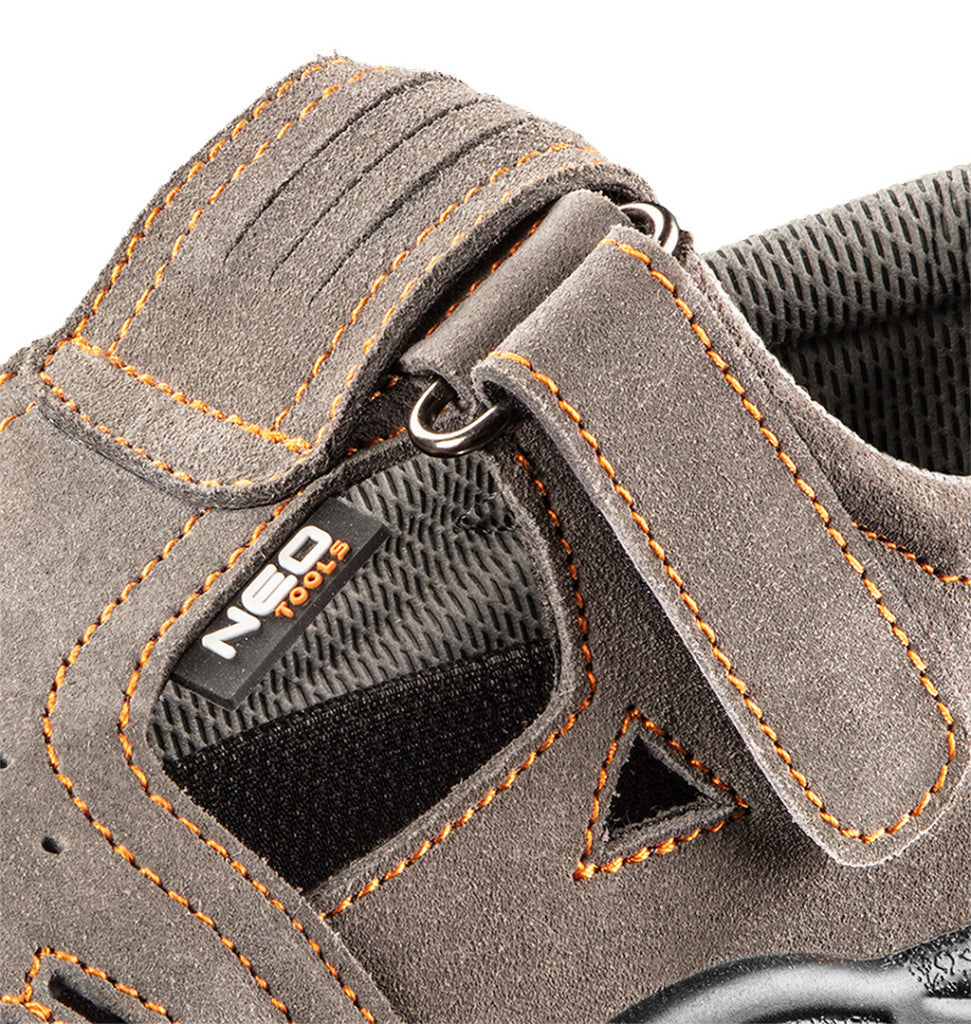 NEO TOOLS Munkavédelmi szandál, velúrbőr, S1 SRC, 47 82-080-47