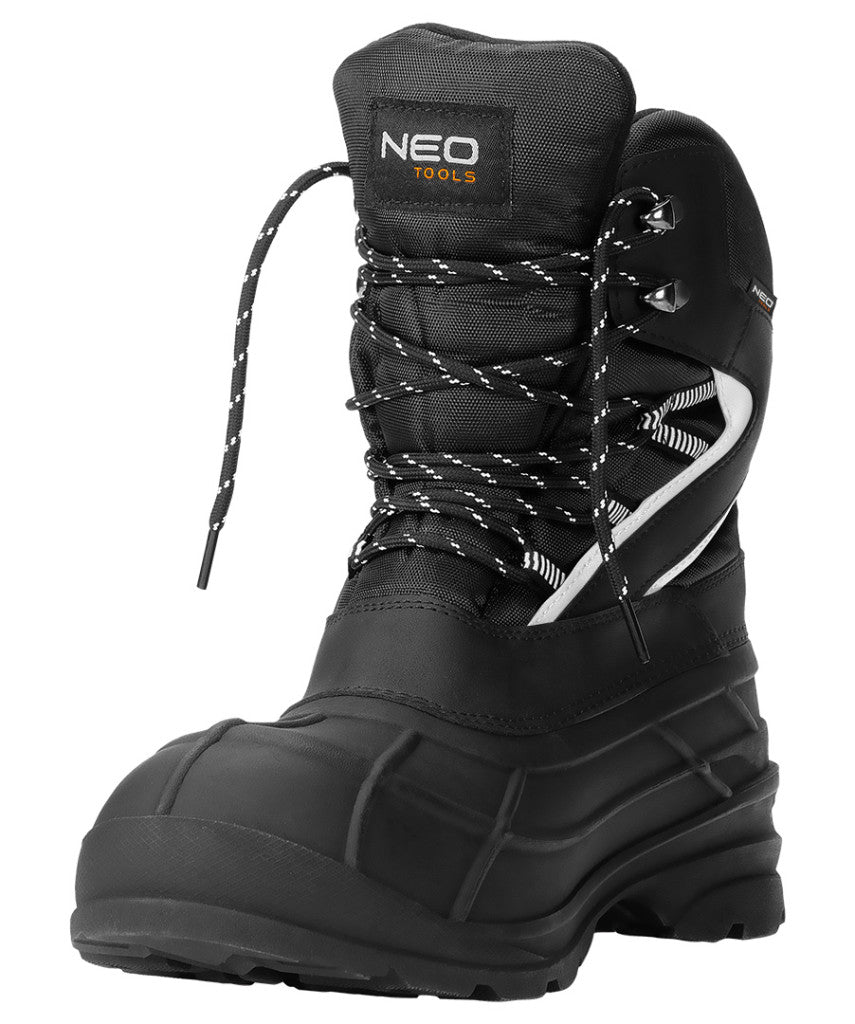 NEO TOOLS Hótaposó bakancs, fűzős, fényvisszaverő betétekkel, 41 82-139-41