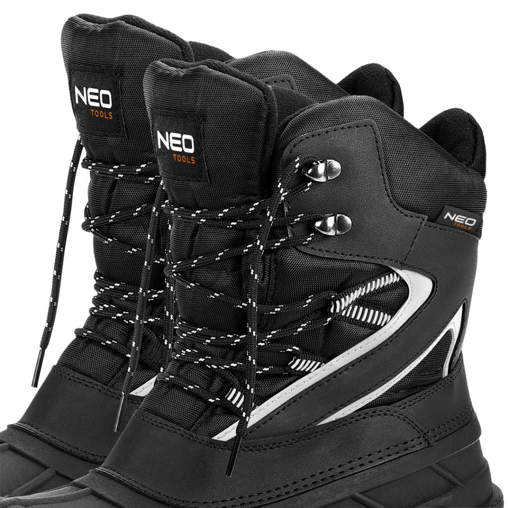 NEO TOOLS Hótaposó bakancs, fűzős, fényvisszaverő betétekkel, 45 82-139-45