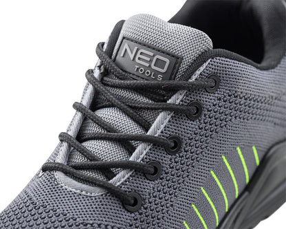 NEO TOOLS Munkavédelmi cipő, S1 FO, textil felsőrész, acélbetét, csúszásmentes talp, 46 82-162-46