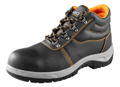 NEO TOOLS Munkavédelmi bakancs, S1 SRC, bőr acélbetétes, 41-es 82-165-41