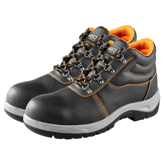 NEO TOOLS Munkavédelmi bakancs, S1 SRC, bőr acélbetétes, 44-es 82-165-44