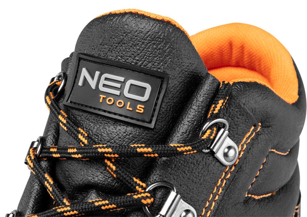 NEO TOOLS Munkavédelmi bakancs, S1 SRC, bőr acélbetétes, 47-es 82-165-47
