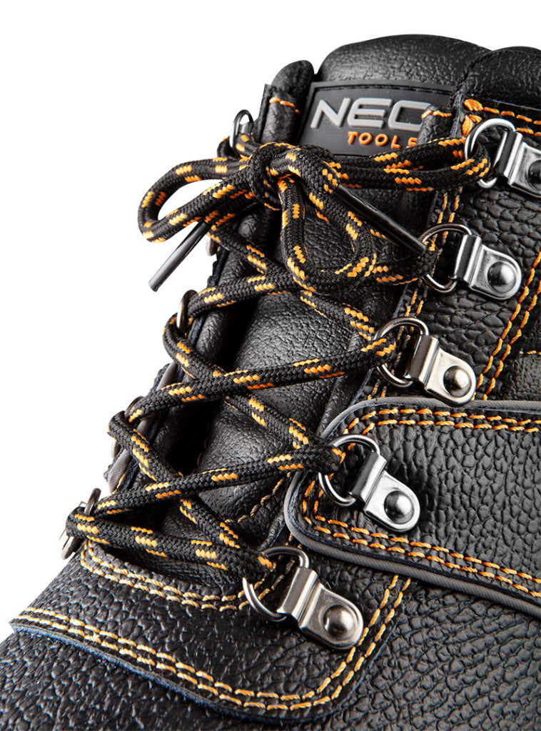 NEO TOOLS Munkavédelmi bakancs, S3 SRC, acélbetétes, acél átszúrásgátló betét, 39-es 82-166-39