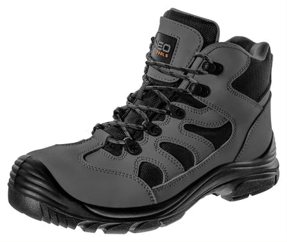 NEO TOOLS Munkavédelmi bakancs, S3 SRC, hasított bőr, fémmentes, 42 82-167-42