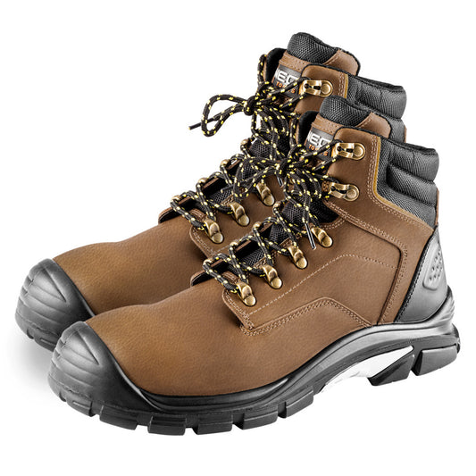 NEO TOOLS Munkavédelmi bakancs S3 SRC, hasított bőr, 43-as 82-170-43