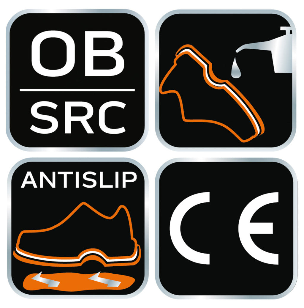 NEO TOOLS Munkavédelmi gumicsizma, OB SRC, vegyszerálló csúszásmentes talp, beépített sarokvédelem, 42 82-901-42