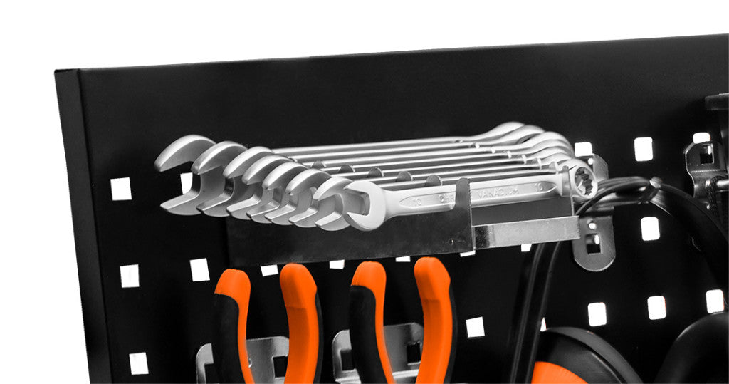 NEO TOOLS Kulcstartó kampó műhelykocsihoz, szerszámtartó falhoz(84-500, 501) 84-094