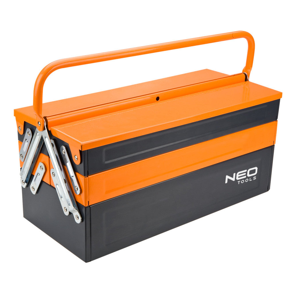 NEO TOOLS Szerszámosláda, szerszámláda FÉM, 450X235X260mm 25 év garanciával 84-100
