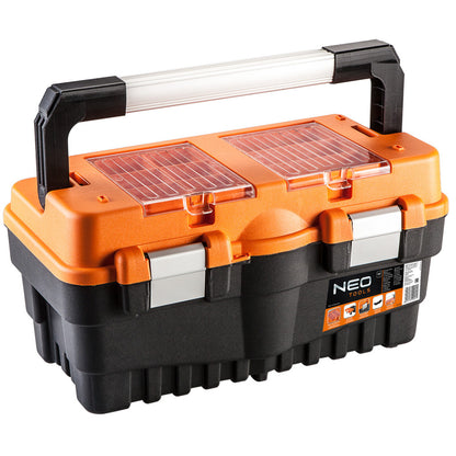 NEO TOOLS Szerszámosláda, szerszámláda 18", 460x255x240mm, 2 szortimenter 84-102