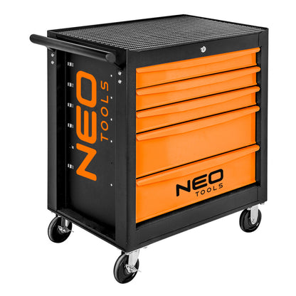 NEO TOOLS Műhelykocsi, 5 fiókos, 680x460x825mm, szerszámkocsi 25 év garanciával 84-214
