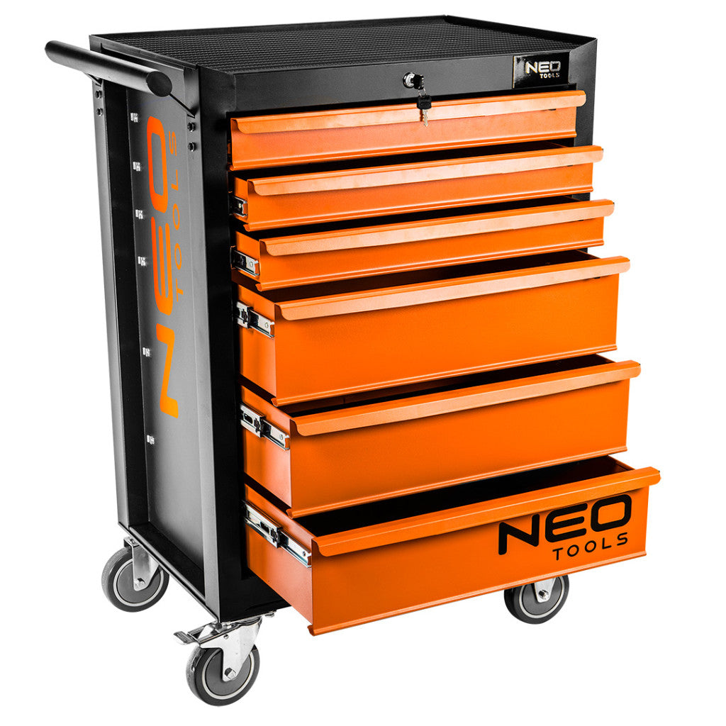NEO TOOLS Műhelykocsi 6 fiókkal, 680x460x1030mm, szerszámkocsi 25 év garanciával 84-221