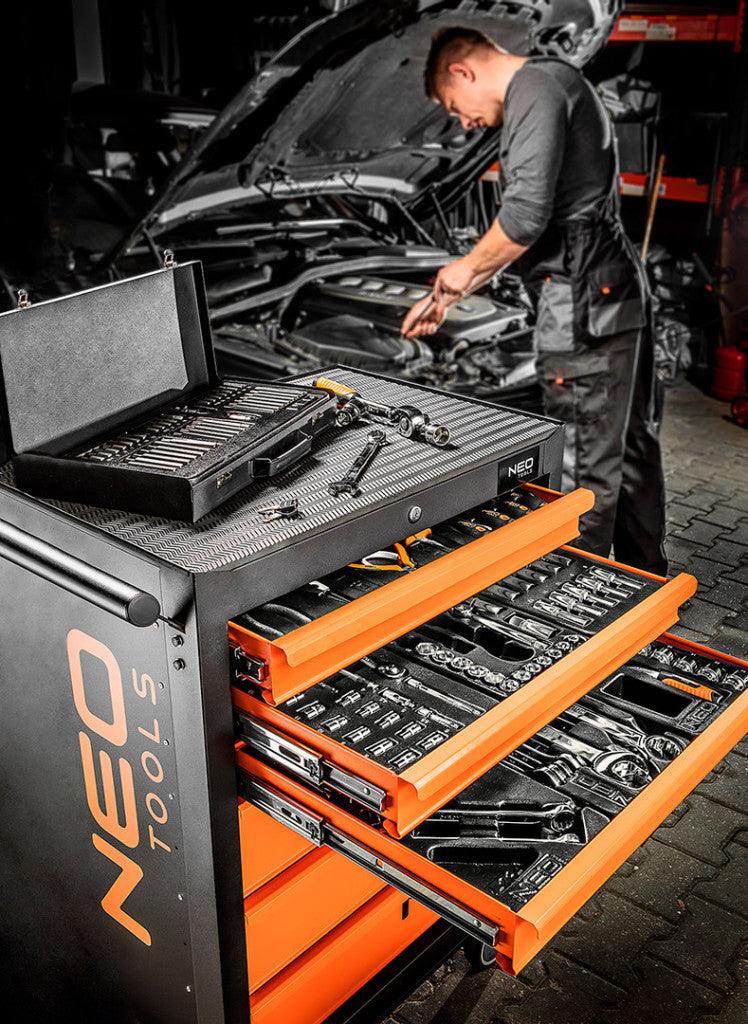 NEO TOOLS Műhelykocsi 6 fiókkal, 680x460x1030mm, szerszámkocsi 25 év garanciával 84-221