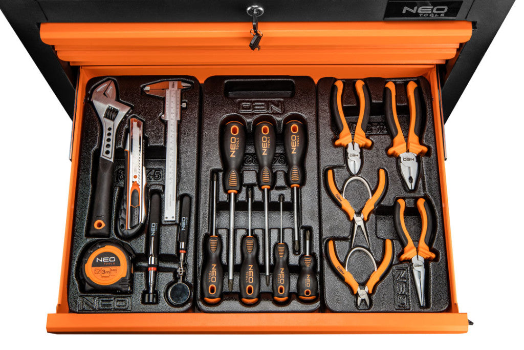 NEO TOOLS Műhelykocsi 6 fiókkal, 680x460x1030mm, szerszámkocsi 25 év garanciával 84-221