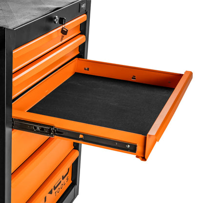 NEO TOOLS Műhelykocsi 7 fiókkal, 680x460x1030mm, szerszámkocsi 25 év garanciával 84-222