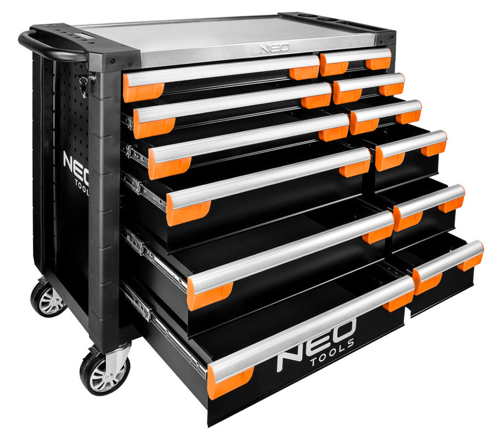 NEO TOOLS Műhelykocsi, PRO, 12 fiókos, Szerszámkocsi 84-225