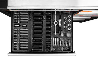 NEO TOOLS Műhelykocsi PRO, 12 fiókos, 229 szerszámmal, szerszámkocsi 84-225+G