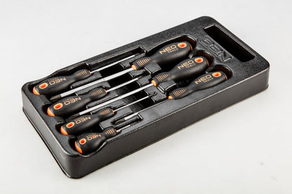 NEO TOOLS Csavarhúzó készlet, PH, 7db, műhelykocsitálcával 25 év garanciával 84-232