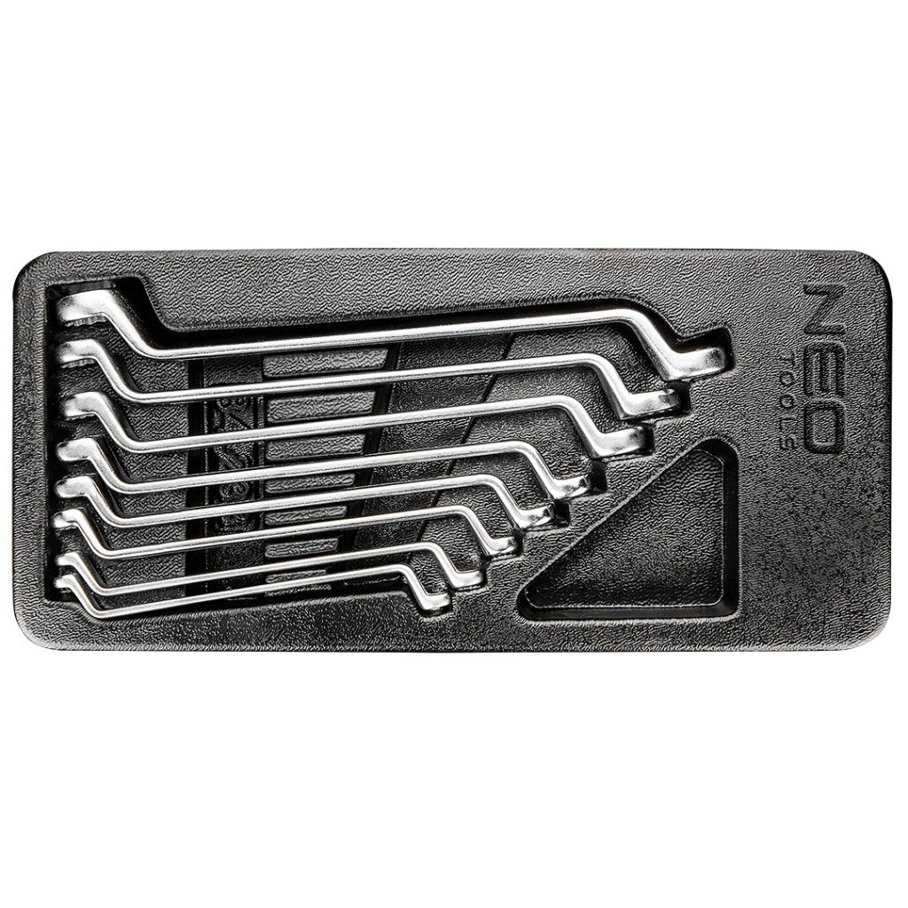 NEO TOOLS Csillagkulcs készlet 8db, 6-22mm, műhelykocsitálcával 25 év garanciával 84-233