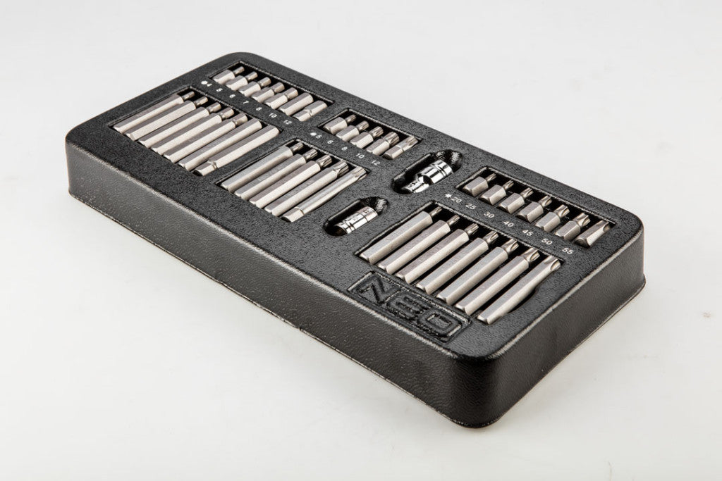 NEO TOOLS Bitkészlet 40db, műhelykocsitálcával 25 év garanciával 84-236
