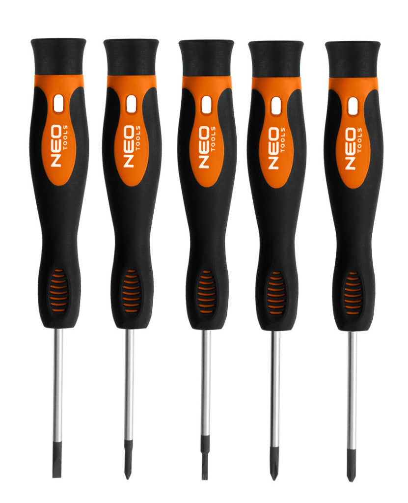 NEO TOOLS Műszerész, Precíziós Csavarhúzó készlet, PZ, TORX, 12db, műhelykocsitálcával 25 év garanciával 84-247