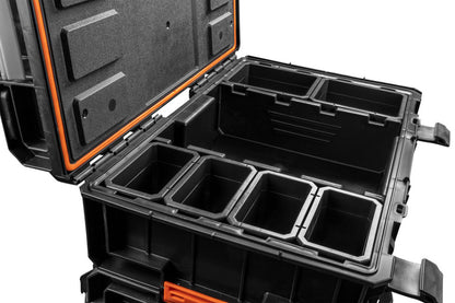 NEO TOOLS Rakásolható szerszámosláda, szerszámláda, műanyag, 200, 58,5x19x38,5cm, System I. 84-255