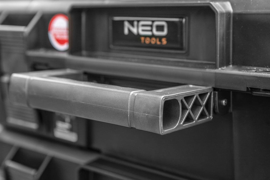 NEO TOOLS Rakásolható szerszámosláda, szerszámláda, műanyag, 350, 58,5x32x38,5cm, System I. 84-256
