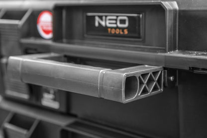 NEO TOOLS Rakásolható szerszámosláda, szerszámláda, műanyag, 350, 58,5x32x38,5cm, System I. 84-256