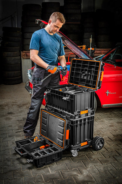 NEO TOOLS Rakásolható szerszámosláda, szerszámláda szett, System I., (84-255 + 84-256 + 82-257 + 82-258)  84-259