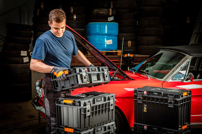 NEO TOOLS Rakásolható szerszámosláda, szerszámláda szett, System I., (84-255 + 84-256 + 82-257 + 82-258)  84-259