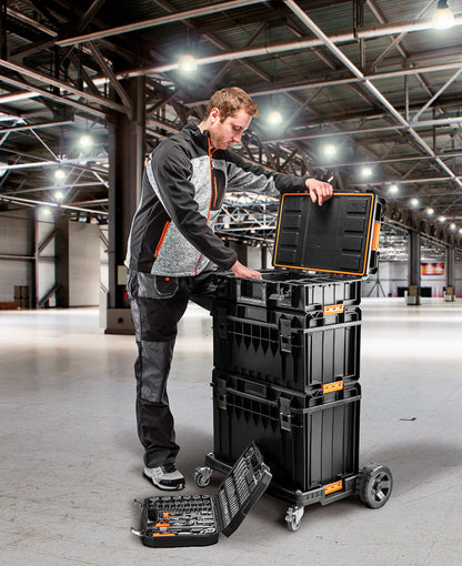 NEO TOOLS Rakásolható szerszámosláda, szerszámláda szett, System I., (84-255 + 84-256 + 82-257 + 82-258)  84-259
