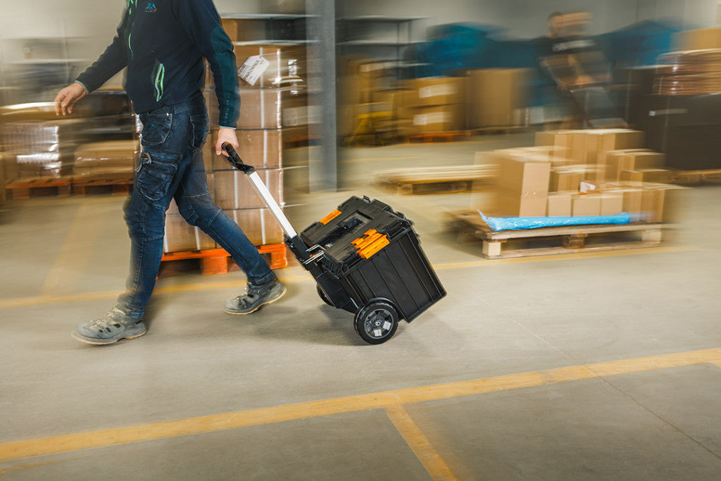 NEO TOOLS Rakásolható szerszámosláda, szerszámláda, kerekekkel, System I. 84-266
