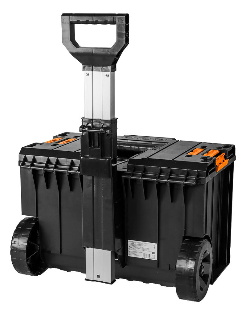 NEO TOOLS Rakásolható szerszámosláda, szerszámláda, kerekekkel, System I. 84-266