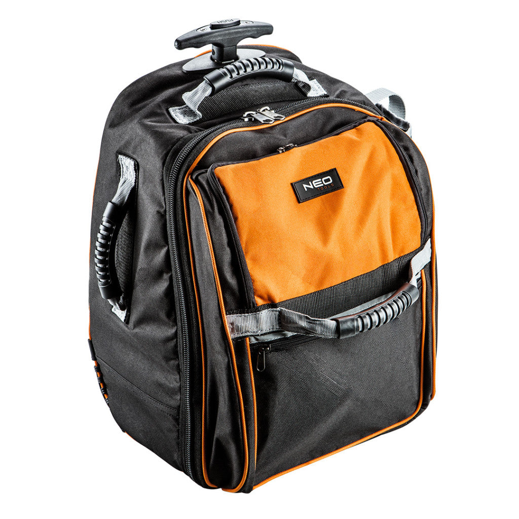 NEO TOOLS Szerszámos hátizsák, gurulós, belül:20 zseb 84-303