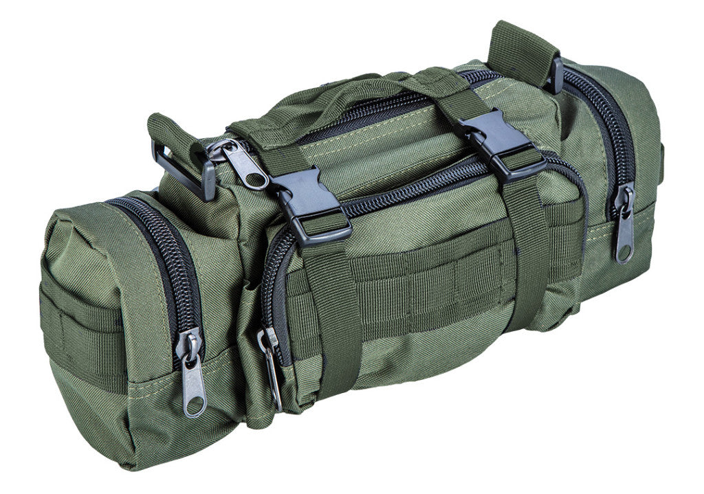 NEO TOOLS Túra hátizsák, 600D poliész, 40L, 4a 1ben: hátizsák, 2 kis oldaltáska, 1 közepes táska, sötétzöld 84-326