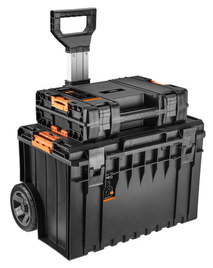 NEO TOOLS Géptartó koffer, 448 x 322 x 126mm, 11l, szivacsos, rakásolható, System I. 84-350