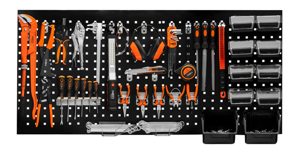 NEO TOOLS Szerszámtartó fal, acél, 120x60x2cm 84-501