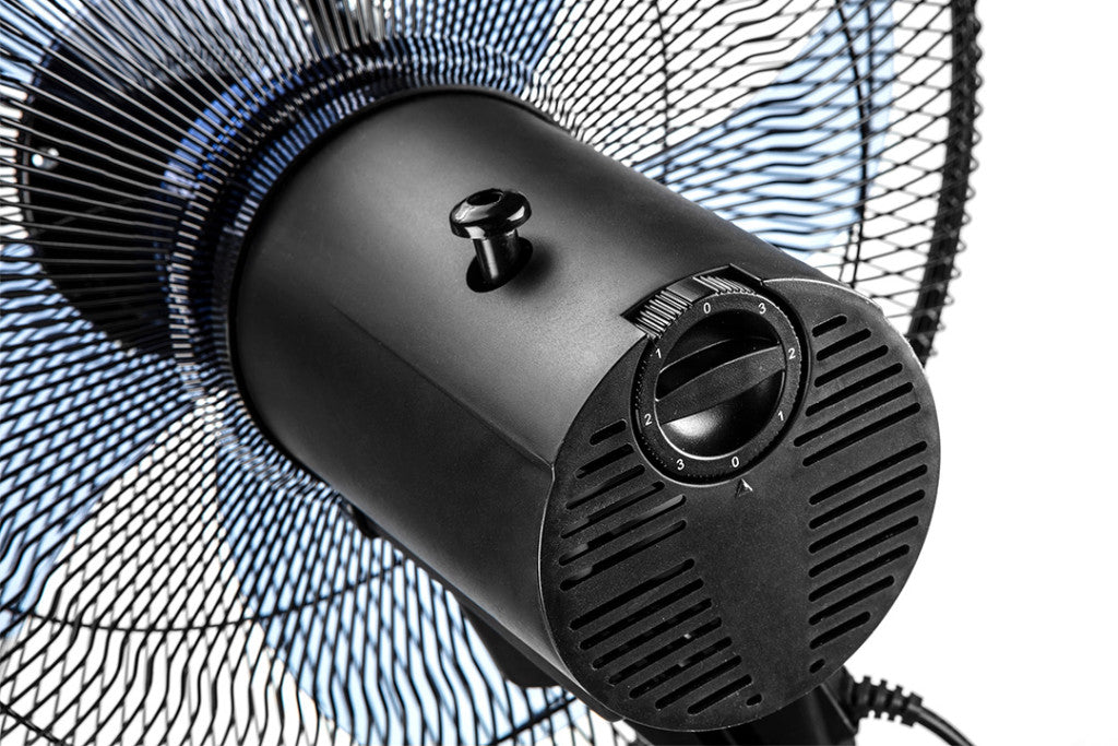 NEO TOOLS Álló ventilátor 50W, átmérő 40cm, 3 sebességfokozat, forgó, 2 in1 állitható magasság 2 év garanciával 90-001