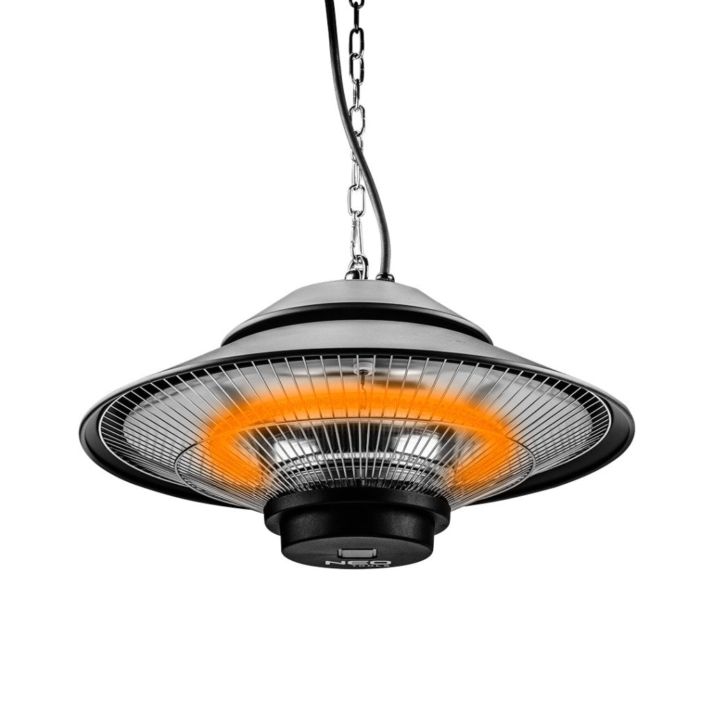 NEO TOOLS Halogén, infravörös mennyezeti hősugárzó 1500W, IP44, távirányitó, 9m2-ig, kül és beltérre 2 év garanciával 90-034