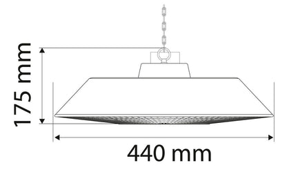 NEO TOOLS Halogén, infravörös mennyezeti hősugárzó 1500W, alumínium, IP44, kül és beltéri 2 év garanciával 90-037