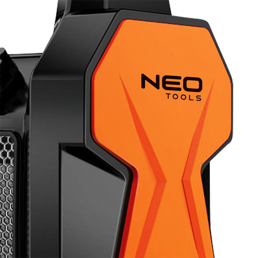 NEO TOOLS Ipari PTC Elektromos Kerámia Hősugárzó 2 kw, termosztát, levehető fogantyú, borulásvédelem, 139 m3/h 2 év garanciával 90-060