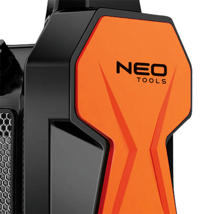 NEO TOOLS Ipari PTC Elektromos Kerámia Hősugárzó 3 kw, termosztát, levehető fogantyú, borulásvédelem, 210 m3/h 2 év garanciával 90-061