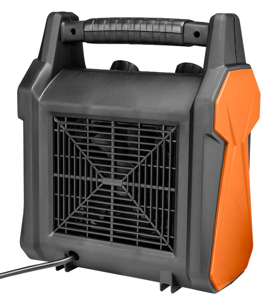 NEO TOOLS Ipari PTC Elektromos Kerámia Hősugárzó 3 kw, termosztát, levehető fogantyú, borulásvédelem, 210 m3/h 2 év garanciával 90-061