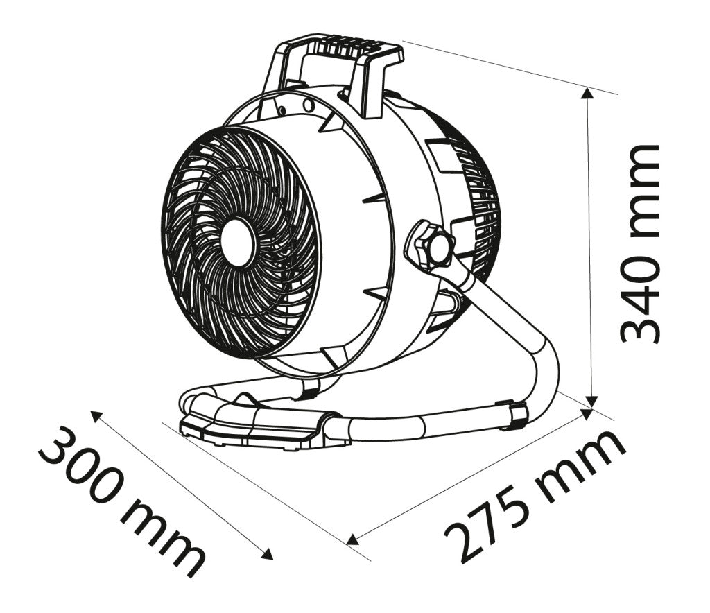 NEO TOOLS Elektromos hősugárzó ventiátorral, 2az1-ben, 2,4kW, manuális, termosztát, 460 m3/h 2 év garanciával 90-070